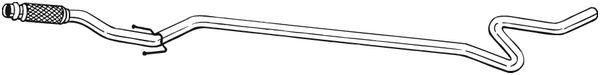 Tubo de escape BOSAL 952-143 BOSAL 952-143 Tubos de escape Citroën C2 2017