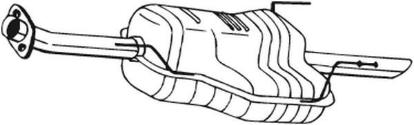 BOSAL Einddemper 185-605 Opel ASCONA Achterdemper BOSAL 185-605