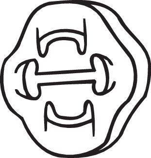 BOSAL Gummilist, avgassystem 255-853 BOSAL 255-853 gummilist, avgassystem RENAULT TRUCKS MASCOTT
