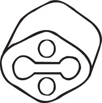 BOSAL Nastro di gomma, Imp. gas scarico 255-891 BOSAL 255-891 Striscia gommata, imp. gas scarico Volvo 343 originale prezzo