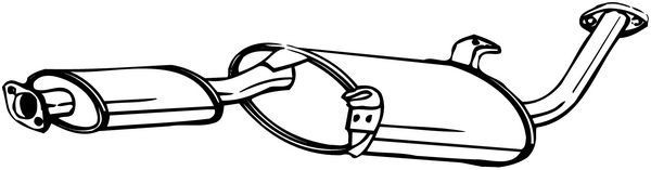 BOSAL Μεσαίο σιλανσιέ 154-553 154-553 BOSAL Μεσαίο καζανάκι Nissan φθηνά