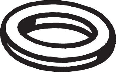 BOSAL Exhaust pipe gasket 256-282 256-282 BOSAL exhaust gasket TOYOTA 4RUNNER