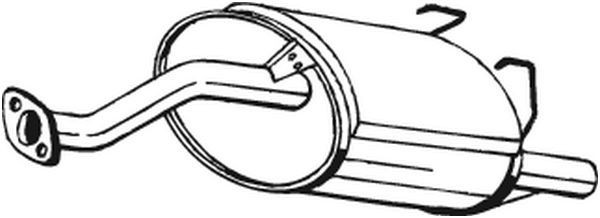 BOSAL Bakre ljuddämpare 163-203 163-203 BOSAL slutdämpare Honda S2000