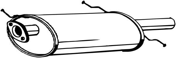 BOSAL Einddemper 171-259 Mazda B-serie Achterdemper BOSAL 171-259