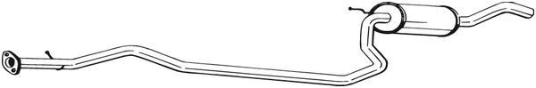 BOSAL Kesksummuti 286-323 Kesksummuti BOSAL ISUZU 286-323