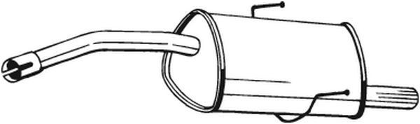 BOSAL Marmitta 100-325 BOSAL 100-325 Marmitta