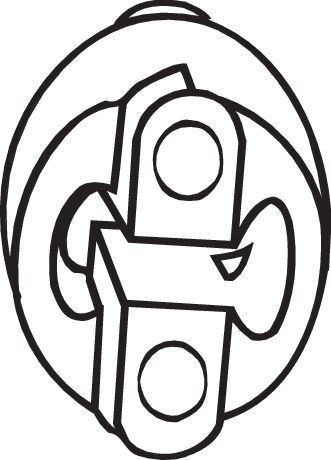 BOSAL Gummibånd, udstødningssystem 255-109 BOSAL 255-109 Volvo C70 1 Cabriolet Gummibånd, udstødningssystem pris