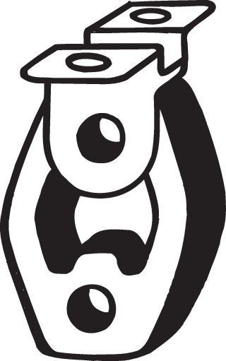 BOSAL Gummilist, avgassystem 255-161 BOSAL 255-161 Gummilist, avgassystem HYUNDAI MATRIX original