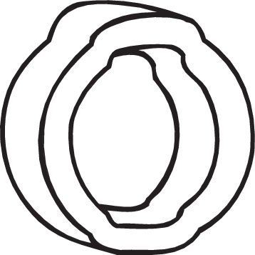 BOSAL Rubberstrip, uitlaatsysteem 255-356 BOSAL 255-356 Rubberstrip, uitlaatsysteem Piaggio kosten originele