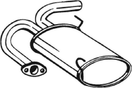 BOSAL Panela de escape traseira 145-075 Silenciador traseiro BOSAL Nissan 100 NX 145-075
