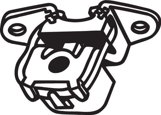 BOSAL Gummibånd, udstødningssystem 255-519 BOSAL 255-519 Gummibånd, udstødningssystem Citroen C4 Aircross billig