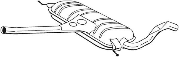 BOSAL Silencieux intermédiaire 283-243 Pot d'échappement intermédiaire BOSAL BMW 283-243