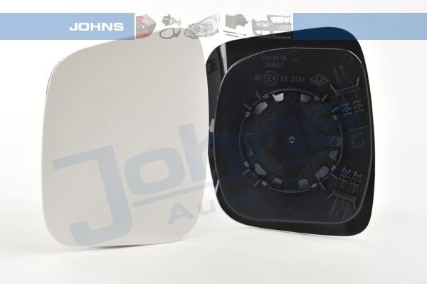 Backspegelglas JOHNS 30 65 37-80 JOHNS 30 65 37-80 Glas till backspegel CITROËN NEMO 2013