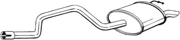BOSAL Koncový tlmič výfuku 279-065 BOSAL 279-065 Koncový tlmič výfuku