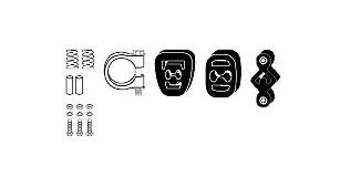 VEGAZ Montáżna sada pre výfukový systém FTA-38 Montáżna sada pre výfukový systém VEGAZ FIAT FTA-38