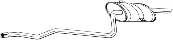 BOSAL Bagpotte 288-333 BOSAL 288-333 originale Corolla E110 Compact Bagpotte hvad koster