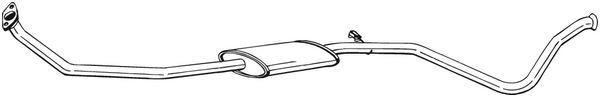 BOSAL Uitlaat middendemper 288-891 BOSAL 288-891 Middendemper 1500 Crew Cab Pick-up (DT) originele prijs