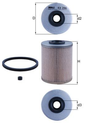KNECHT Φίλτρο καυσίμου KX 206D Φίλτρο καυσίμων KNECHT Ford TOURNEO CONNECT KX 206D