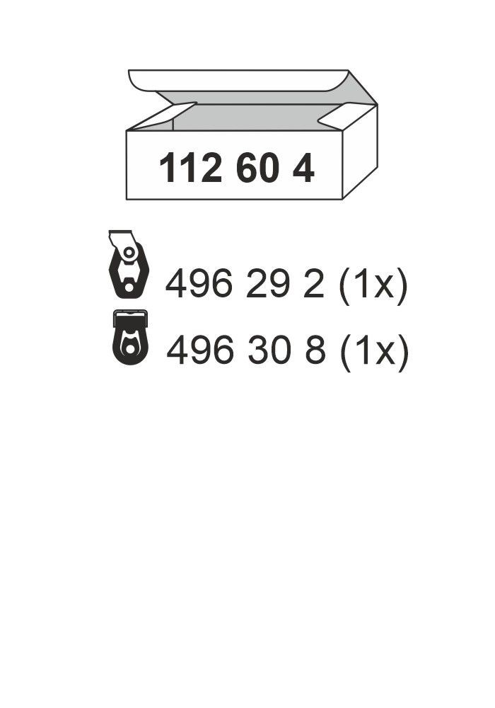 ERNST Montāžas komplekts, Trokšņa slāpētājs 112604 Montāžas komplekts izplūdes gāzu sistēma ERNST Lancia YPSILON 112604
