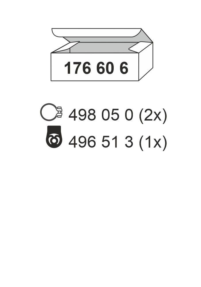 ERNST Σετ τοποθέτησης, σιλανσιέ 176606 Σετ τοποθέτησης σιλανσιέ ERNST Peugeot PARTNER 176606