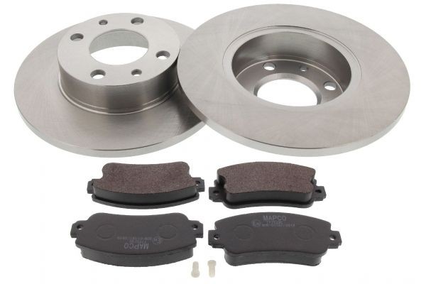 Kit de travões MAPCO 47010 MAPCO 47010 Pastilhas e discos de travão FIAT PANDA 2010