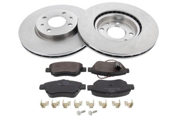 Kit de travões MAPCO 47012 MAPCO 47012 Kit de pastilhas de travão e disco FIAT PANDA 2010