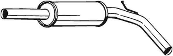 Middle silencer VEGAZ VS-244AT VEGAZ VS-244AT 2021 VW POLO middle silencer replacement
