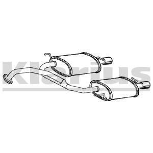 VEGAZ Πίσω σιλανσιέ HUS-181 VEGAZ HUS-181 Σιλανσιέ εξάτμισης H100 Microbus (P) τιμες