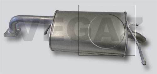 VEGAZ Πίσω σιλανσιέ DAS-141 VEGAZ DAS-141 Τελικό εξάτμισης Citroën C25 γνήσια