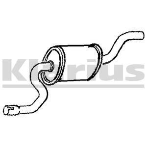 Mittelschalldämpfer VEGAZ FS-646 VEGAZ FS-646 Auspuff Mitteltopf FORD TRANSIT CUSTOM 2021 Kosten