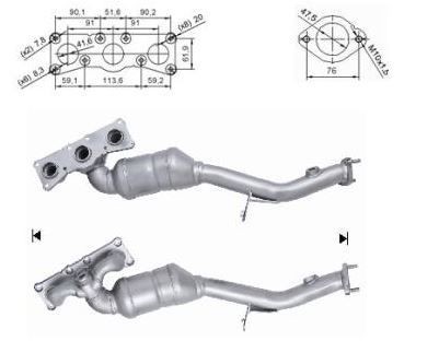 VEGAZ Katalysaattori AK-839 Audi 8T3 Katalysaattori AK-839 VEGAZ
