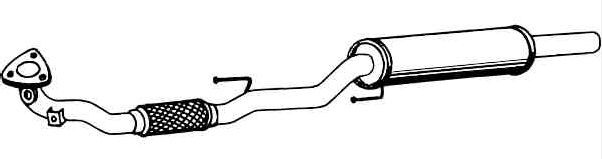 VEGAZ Panela de escape dianteira SKS-76 VEGAZ SKS-76 Panela de escape dianteira Fabia II Combi (545) originais preço