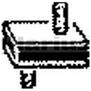 VEGAZ Drżiak výfukového systému RG-104 RG-104 Držiak výfuku RENAULT TRAFIC VEGAZ