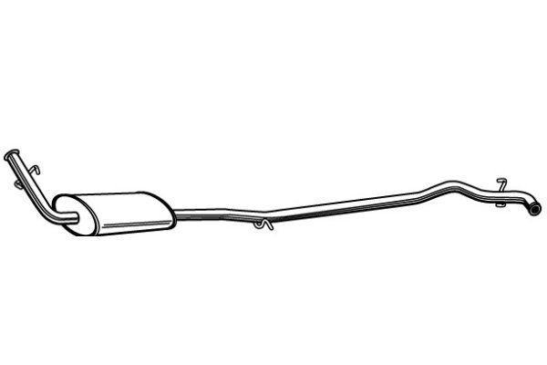 VEGAZ Middle silencer RS-376 RS-376 VEGAZ middle silencer VAUXHALL ASTRA