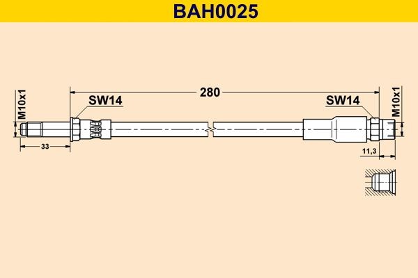 Barum Remslang BAH0025 Barum Remslang NISSAN BAH0025