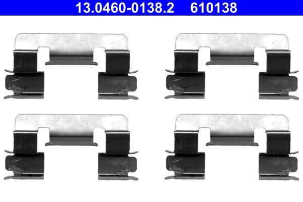 ATE Kit de acessórios, pastilhas de travão 13.0460-0138.2 ATE 13.0460-0138.2 Kit de acessórios, pastilhas de travão Camry VII Sedan (_V5_) preço