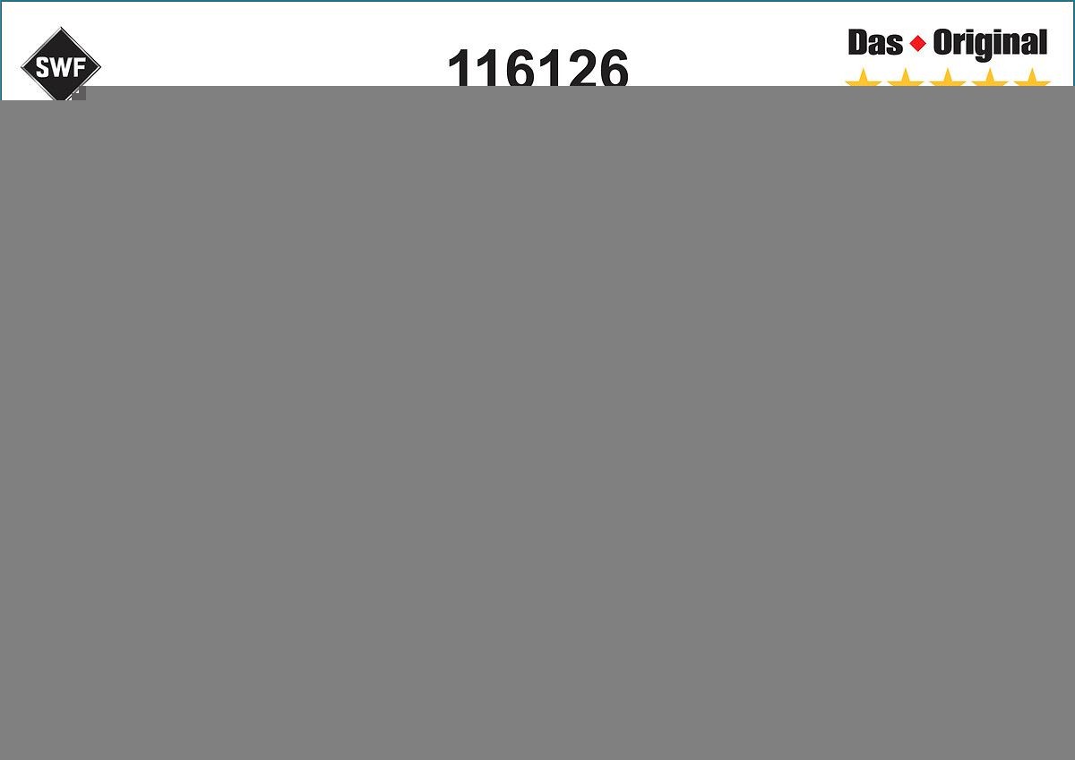 Ruitenwisser SWF 116126 SWF Original, DAS ORIGINAL SINGLE 116126 Achterruitenwisser CHEVROLET KALOS 2021