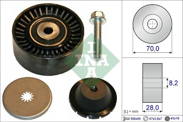 INA Galet enrouleur de courroie d'accessoire 532 0600 10 Mitsubishi L 400 Galet enrouleur de courroie d'accessoire INA 532 0600 10