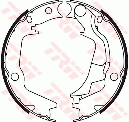 TRW Handbrake shoes GS8782 GS8782 TRW handbrake shoes for HYUNDAI GALLOPER