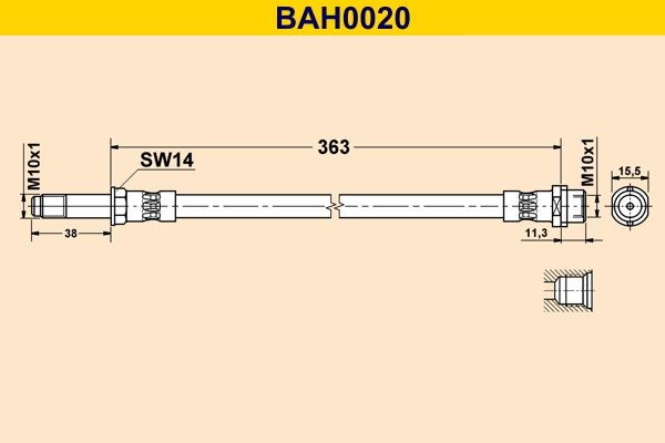 Barum Remslang BAH0020 Barum Remslangen NISSAN BAH0020
