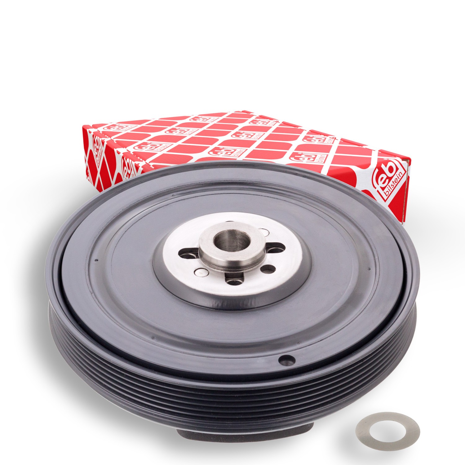 FEBI BILSTEIN Belt Pulley Set, crankshaft 31858 FEBI BILSTEIN 31858 KIA SEPHIA / MENTOR crank pulley replacement