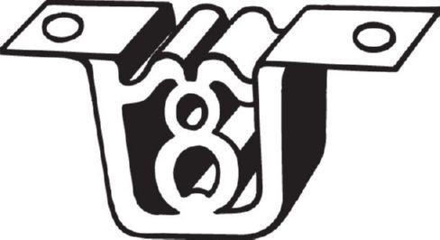 BOSAL Gummistriper, eksosanlegg 255-070 Gummistriper, eksosanlegg BMW BOSAL 255-070