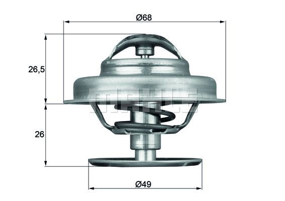 BEHR THERMOT-TRONIK Termostaat, Jahutusvedelik TI 149 88 Termostaat BEHR THERMOT-TRONIK DAEWOO TI 149 88