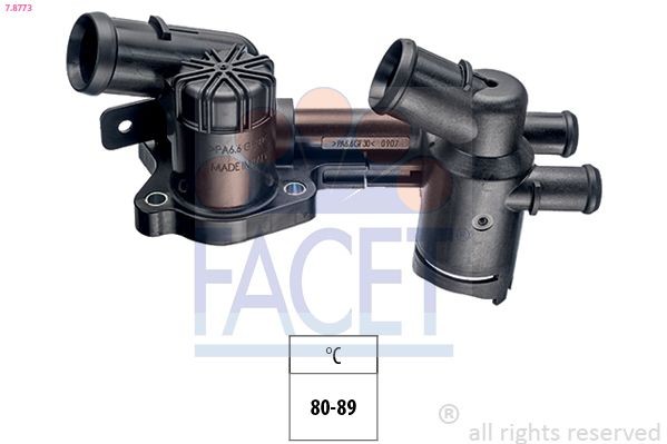 FACET Termostat, kjølemiddel 7.8773 7.8773 Made in Italy - OE Equivalent Termostathus SKODA ROOMSTER FACET