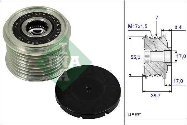INA Dynamopoelie 535 0239 10 INA 535 0239 10 Reparatiesets NISSAN Patrol VI (Y62)