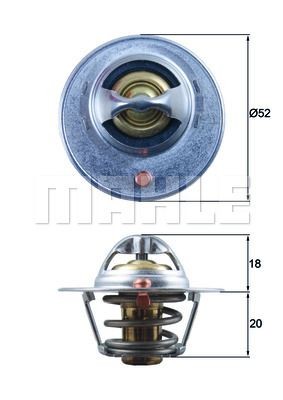 BEHR THERMOT-TRONIK Thermostat d'eau TX 15 84D Volkswagen 1500/1600 Thermostat d'eau BEHR THERMOT-TRONIK TX 15 84D