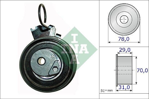 INA Rullo tenditore, cinghia dentata 531 0532 10 INA 531 0532 10 Rullo tenditore, cinghia dentata Hyundai i30 fd originale prezzo
