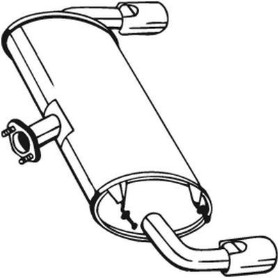 Πίσω σιλανσιέ BOSAL 171-029 BOSAL 171-029 Τελικό καζανάκι MAZDA MX-5 2023