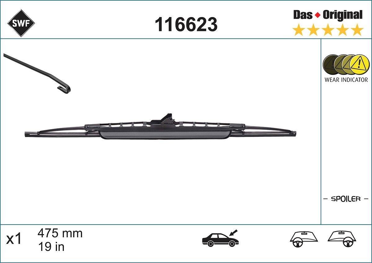 SWF Ruitenwisser 116623 Achterruitwisser SWF RAM 116623 goedkoop