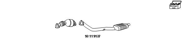 HJS Nabouwset, katalysator / roetfilter (combisysteem) 93 11 9137 HJS 93 11 9137 Euro1- / euro2- / d3- omstelling Audi A4 B5 originele prijs